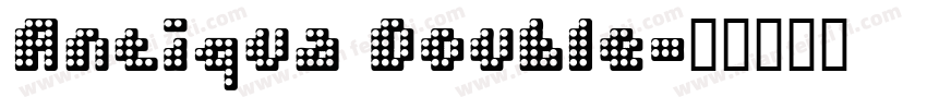 Antiqua Double字体转换